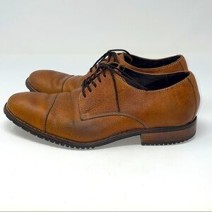 Cole Haan Men’s Leather Derby Shoes – Light Brown, Size 8